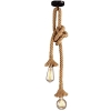 Lampa wisząca w stylu vintage podwójna z liny konopnej 200cm [13020000318]